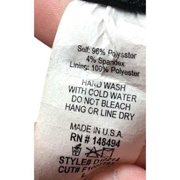 Windsor Mini Dress Women's Size Large Black Glitter Open Back - Picture 6 of 7